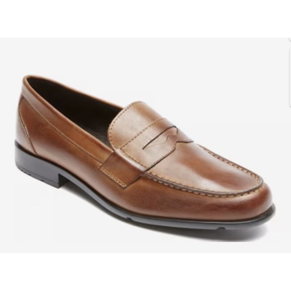 Rockport Classic Penny Loafers Shoes Genuine Leather Slip-On 9W 9 Preppy Dress